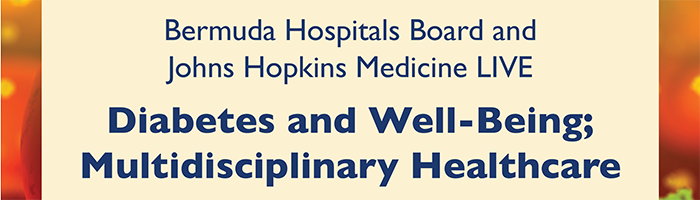 Bermuda Hospitals Board (BHB) and JHM Live - Diabetes and Well-Being Multidisciplinary Healthcare Banner